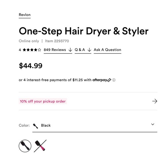 REVLON One-Step Hair Dryer & Styler- USED ONCE! - Picture 6 of 8